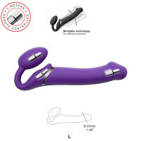 Strap-On-Me Vibrating Bendable Strap-On M Purple