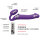 Strap-On-Me Vibrating Bendable Strap-On M Purple