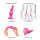 Strap-On-Me Dildo Plug Beads Metallic Raspberry Pink L