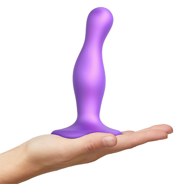 Strap-On-Me Dildo Plug Curvy Metallic Purple L