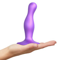 Strap-On-Me Dildo Plug Curvy Metallic Purple L