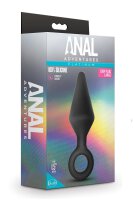 Anal Adventures Platinum Silicone Loop Plug Large Black -...