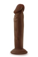 Dr. Skin Plus 6 Inch Posable Dildo Chocolate - 16,5 cm