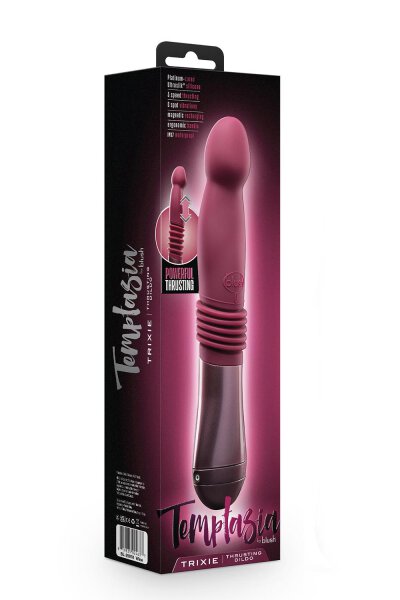 Temptasia Trixie Thrusting Dildo Wine