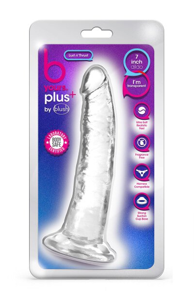 B Yours Plus Lust N’ Thrust Clear - 19 cm