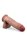 Dr. Skin Plus  7 Inch Posable Dildo With Balls  Mocha - 17,7 cm