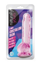 Naturally Yours  8" Crystalline Dildo Rose -...