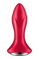Satisfyer Rotator Plug 1+ Red - 3,8 cm