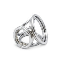 Quadruple Cock & Ball Ring