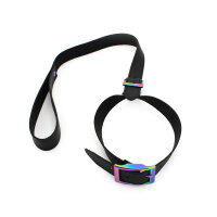 Leather Collar with leash Rainbow