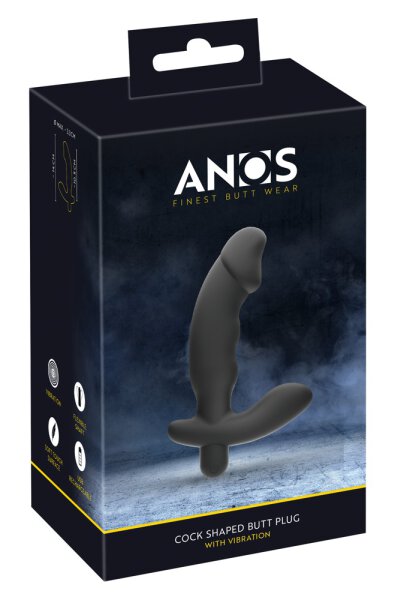 ANOS Cock shaped butt plug with vibration