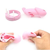 CB-6000 Silicone Male Chastity Cage Pink