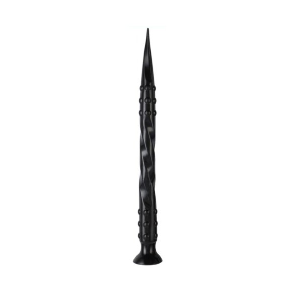 Dildo Pointed Twist L 65 x 5 cm Black
