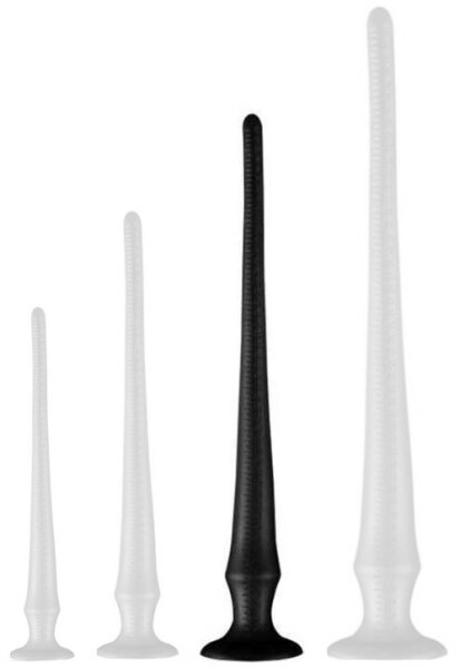 Long Tail PVC Butt Plug With Scale  Black L 50 x 5,0cm