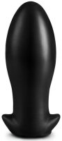 Dragon Egg Soft Silicone Butt Plug Black M 12 x 5.5 cm