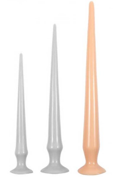 Long dildo Tail Flex L 48 x 4.5 cm Flesh