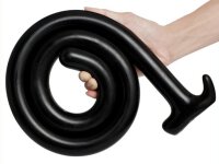 Mega Snake Long Dildo 100 x 3cm Black