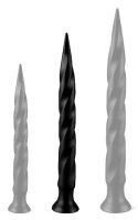 Long Tail Dildo M 42 x 4.5cm Black
