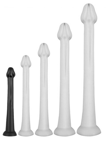 Long Dildo Whale S 38 x 3.8cm - 3.5cm tip Black