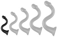 Long Dildo Whale S 38 x 3.8cm - 3.5cm tip Black