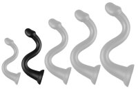 Long Dildo Whale M 40 x 5.5cm - Tip 4.6cm Black