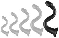 Long Dildo Whale  XXL 55 x 7.5cm - Tip 6.3cm Black