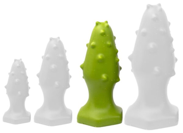 Silicone plug Monster Spike L 14  x 5,5cm Green