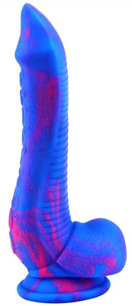 Silicone Dildo Inkipus 18 x 5.5cm Blue-Pink