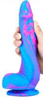 Silicone Dildo Inkipus 18 x 5.5cm Blue-Pink