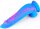 Silicone Dildo Inkipus 18 x 5.5cm Blue-Pink