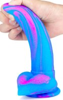 Dildo Banadick 15 x 4cm Blue-Pink