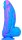 Silicone Dildo Fat Dick 18 x 6.5cm Blue-Pink