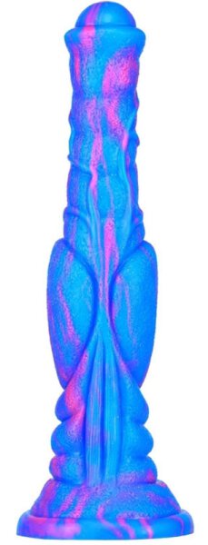 Dildo Dog Long 26 x 6cm Blue-Pink