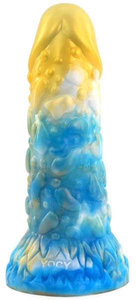 Toadyk Dildo 17 x 6cm Gold-Blue