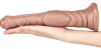 Dildo Monster Dog long 26 x 6cm Light brown