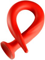 Long Stretch Worm Dildo N°5 64 x 5.2cm Red