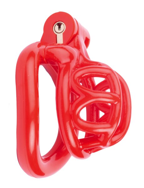 Lyfy Short Chastity Cage 4 x 3.3 cm Red
