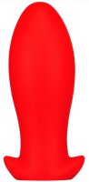 Silicone plug Saurus Egg S 10 x 4.5cm Red