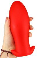Silicone plug Saurus Egg S 10 x 4.5cm Red