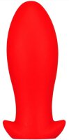 Silicone plug Saurus Egg M 12 x 5.5cm Red