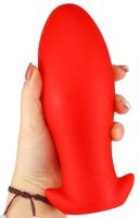 Silicone plug Saurus Egg M 12 x 5.5cm Red