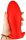 Silicone plug Saurus Egg M 12 x 5.5cm Red
