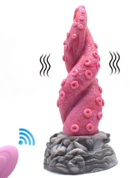 Vibrating dildo monster Viby Tenty 15 x 5cm