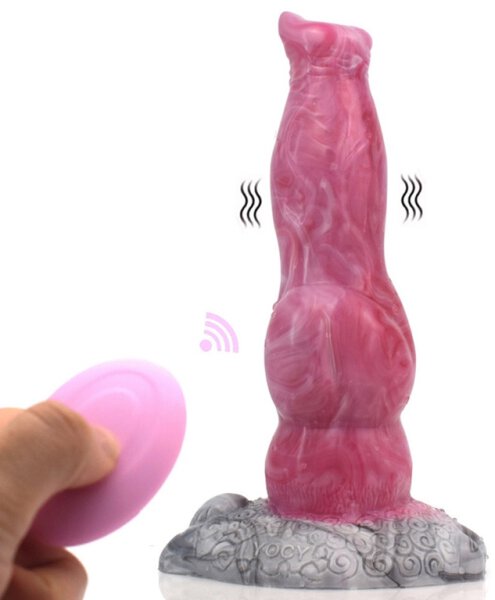 Vibrating dildo monster Viby Wolf 18 x 5.7cm