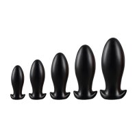 Plug Drakar Egg L 14 x 6.5cm Black