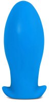 Silicone plug Saurus Egg XXL 18.5 x 8.5cm Blue