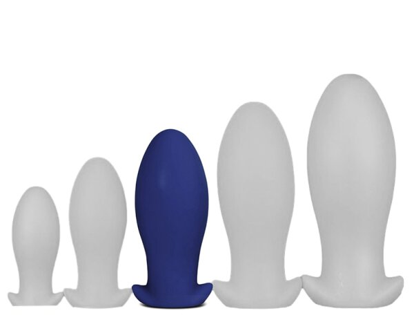 Silicone plug Saurus Egg L 14 x 6.5cm Marine