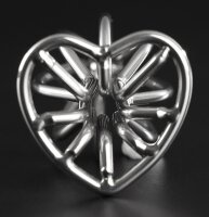 Heart Line metal plug L 8 x 4.2cm