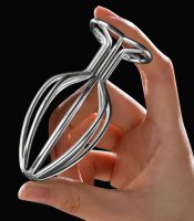 Heart Line metal plug L 8 x 4.2cm