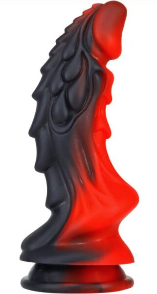 Dildo Dragon Zomay 18 x 6cm Black-Red